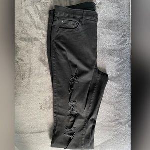 Torrid Black Ripped Skinny Jeans